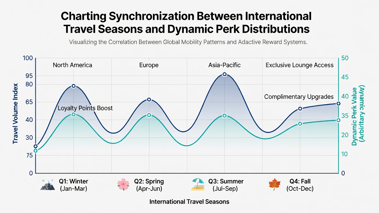 Chart illustrating cross-device reward synchronization during peak travel periods in global card gaming platforms