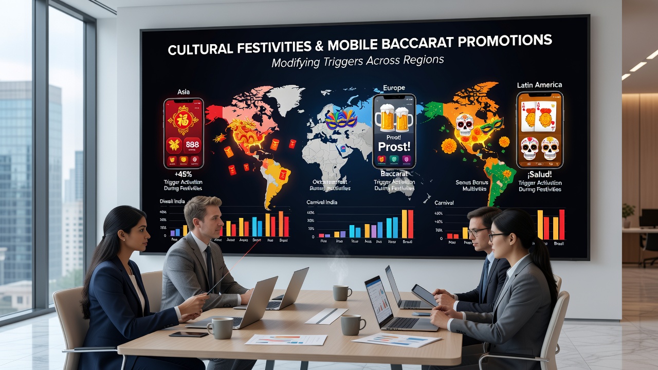 Mobile baccarat players engaging during regional cultural events