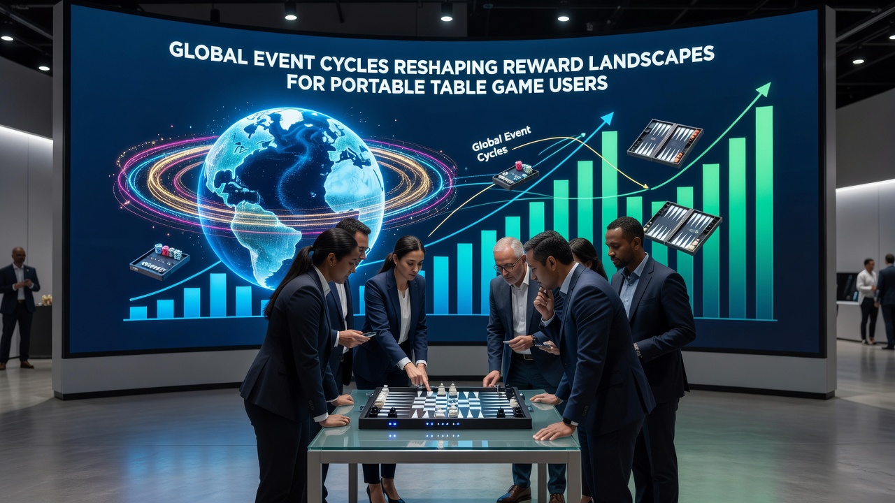 Portable device users engaging with table games during global event periods